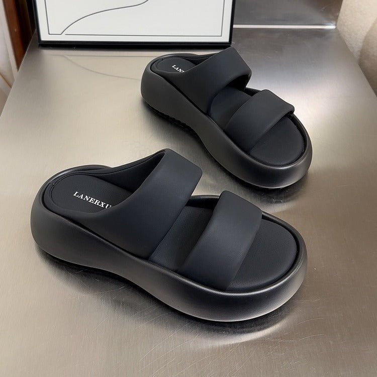 Damen Bequeme Wellness-Pantoletten mit ergonomischem Fußbett und rutschfester Sohle R&B