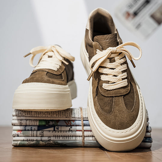 Damen modische Chunky Sneaker mit gepolsterter Sohle und strapazierfähigem Obermaterial R&B