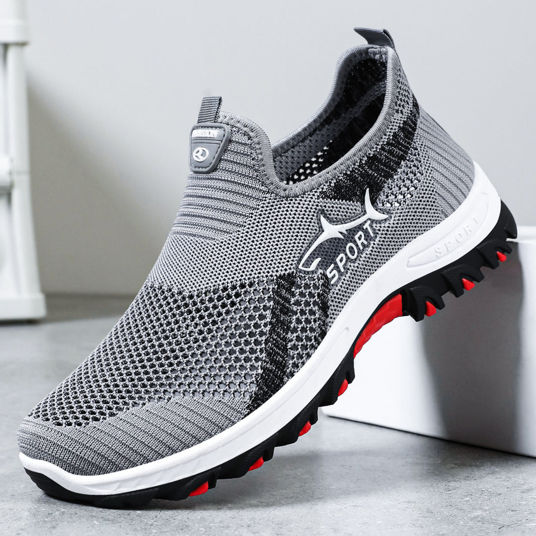 Damen Sportliche Knit-Sneaker mit rutschfester Sohle R&B