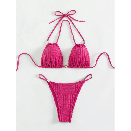 Damen Einteiler Badeanzug mit modernes Wickeldetail und figurbetontem Schnitt R&B