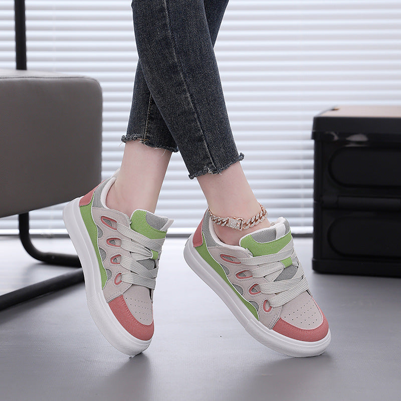 Damen modische Sneakers mit elastischen Schnürsystem und atmungsaktiver Oberfläche R&B