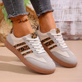 Damen Sportliche Sneaker mit Leoprint und atmungsaktivem Obermaterial R&B