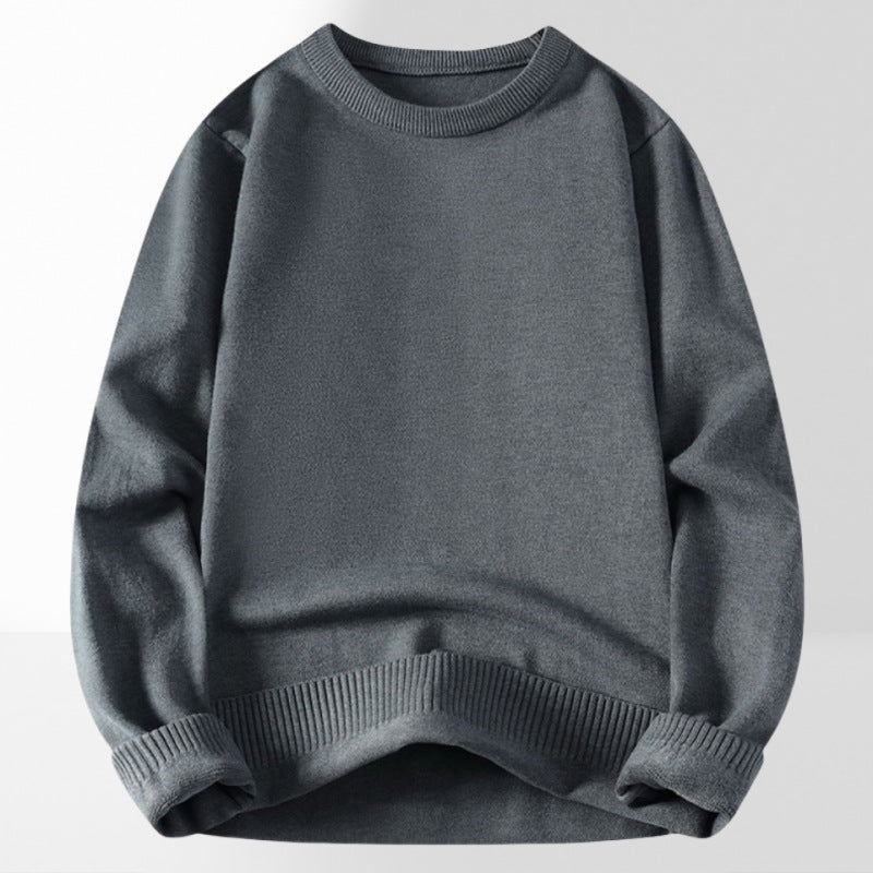Damen bequemer und eleganter Rundhalsausschnitt Pullover R&B