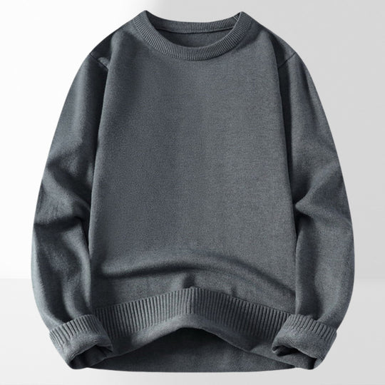 Damen bequemer und eleganter Rundhalsausschnitt Pullover R&B