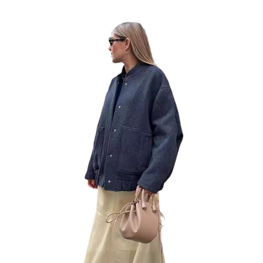 Damen oversized Freizeitjacke R&B