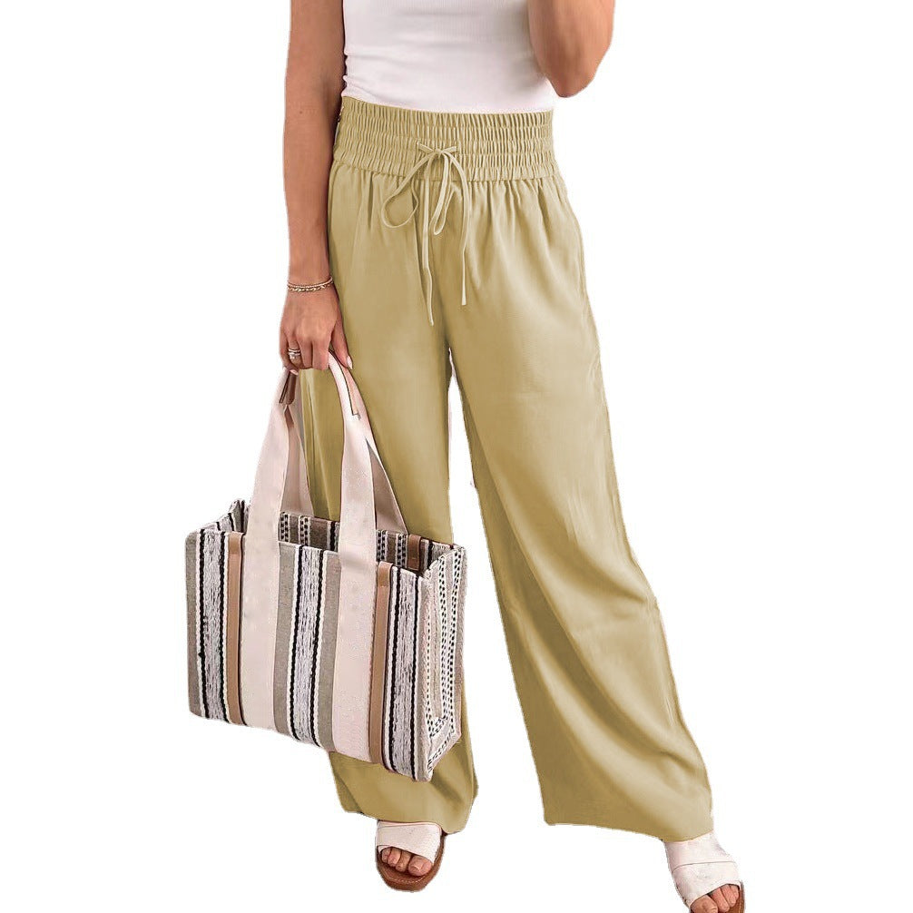 Damen Weite Freizeithose mit elastischem Bund und praktischen Taschen R&B