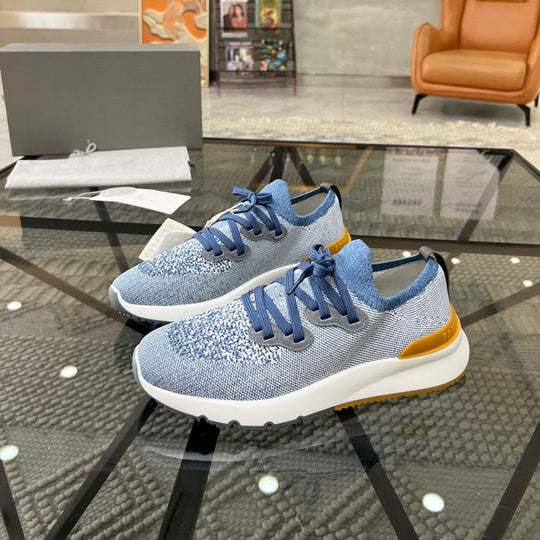 Damen Sportliche Leichtgewicht Sneakers mit atmungsaktivem Obermaterial und dämpfender Sohle von R&B