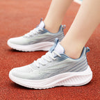 Damen Atmungsaktive Laufschuhe mit flexiblem Strick-Obermaterial und antirutsch Sohle R&B