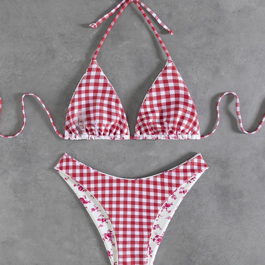 Damen Blumenmuster Bikini R&B
