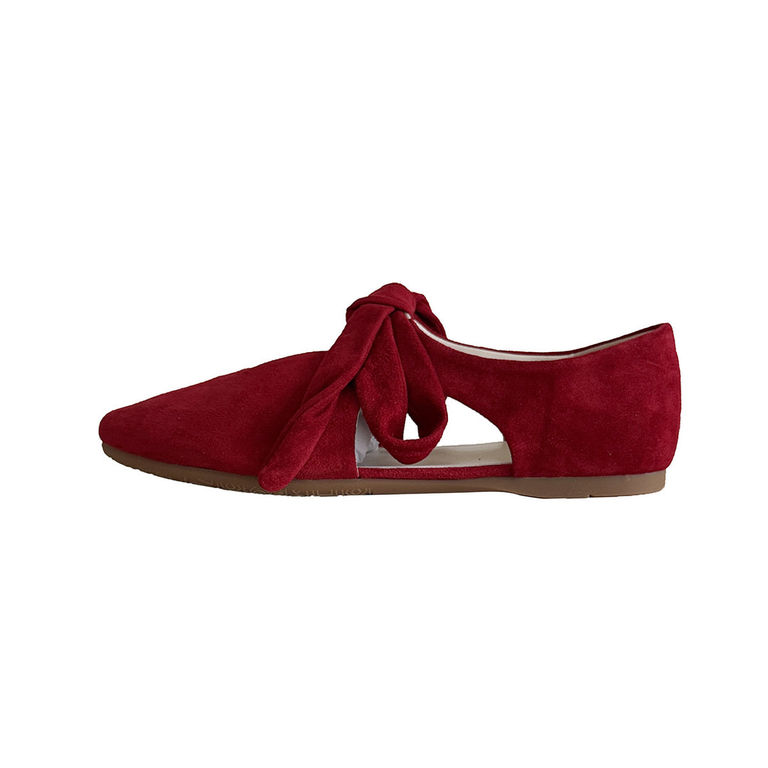 Damen Mokassins mit elegantem Knoten-Design und hochwertiger Wildleder-Oberfläche R&B