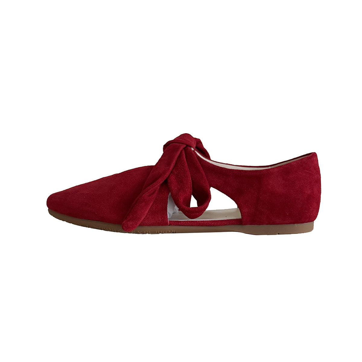 Damen Mokassins mit elegantem Knoten-Design und hochwertiger Wildleder-Oberfläche