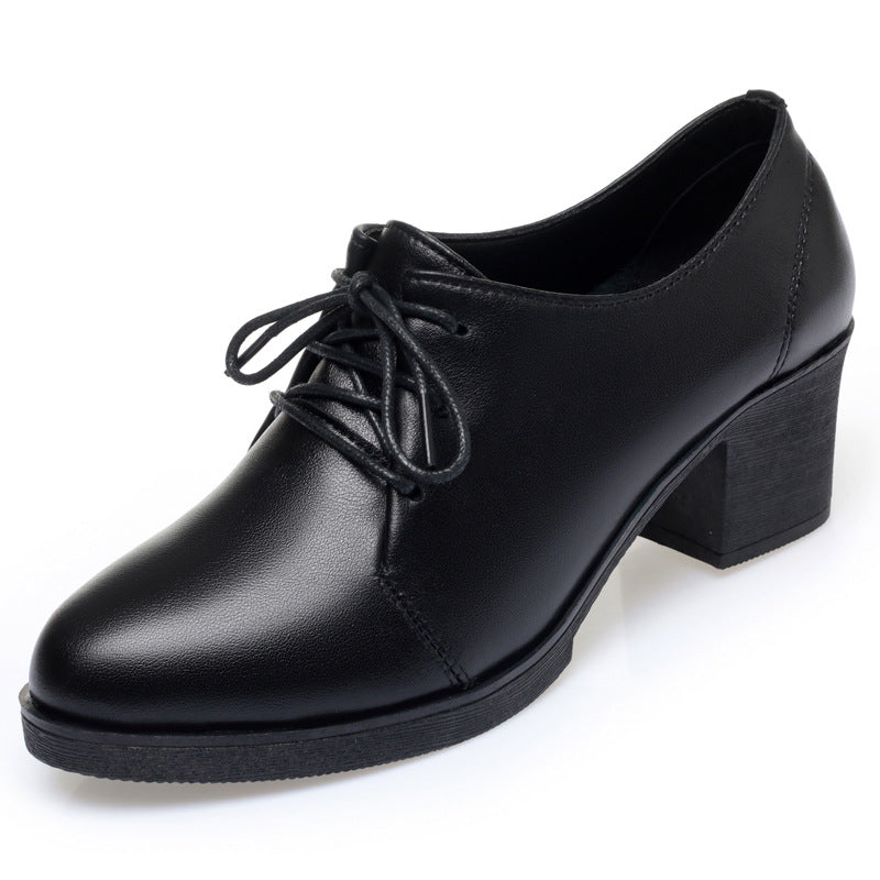 Damen Elegante Schnürschuhe mit bequemen Blockabsatz und modischem Obermaterial R&B