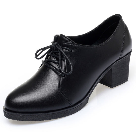 Damen Elegante Schnürschuhe mit bequemen Blockabsatz und modischem Obermaterial R&B