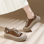 Damen modische und bequeme Freizeit-Schuhe mit elastischen Schnürsenkeln R&B