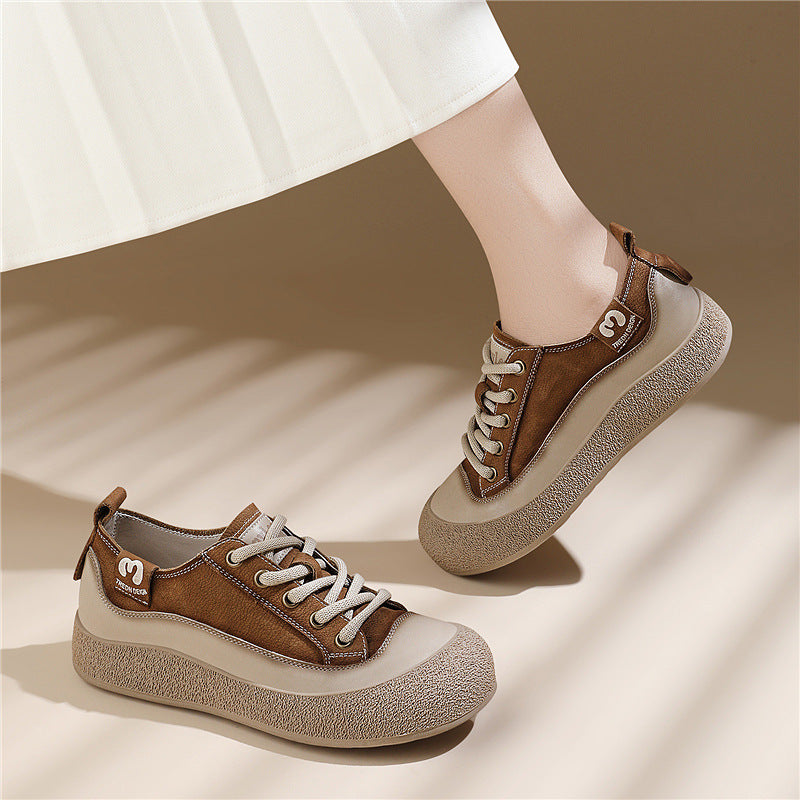 Damen modische und bequeme Freizeit-Schuhe mit elastischen Schnürsenkeln R&B
