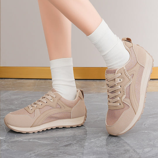 Damen Sportliche Freizeitschuhe mit atmungsaktiven Mesh-Einsätzen und dämpfender Laufsohle R&B
