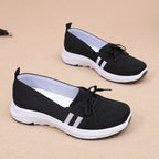 Damen Bequeme Slip-On Sneakers mit modischem Schleifendetail R&B