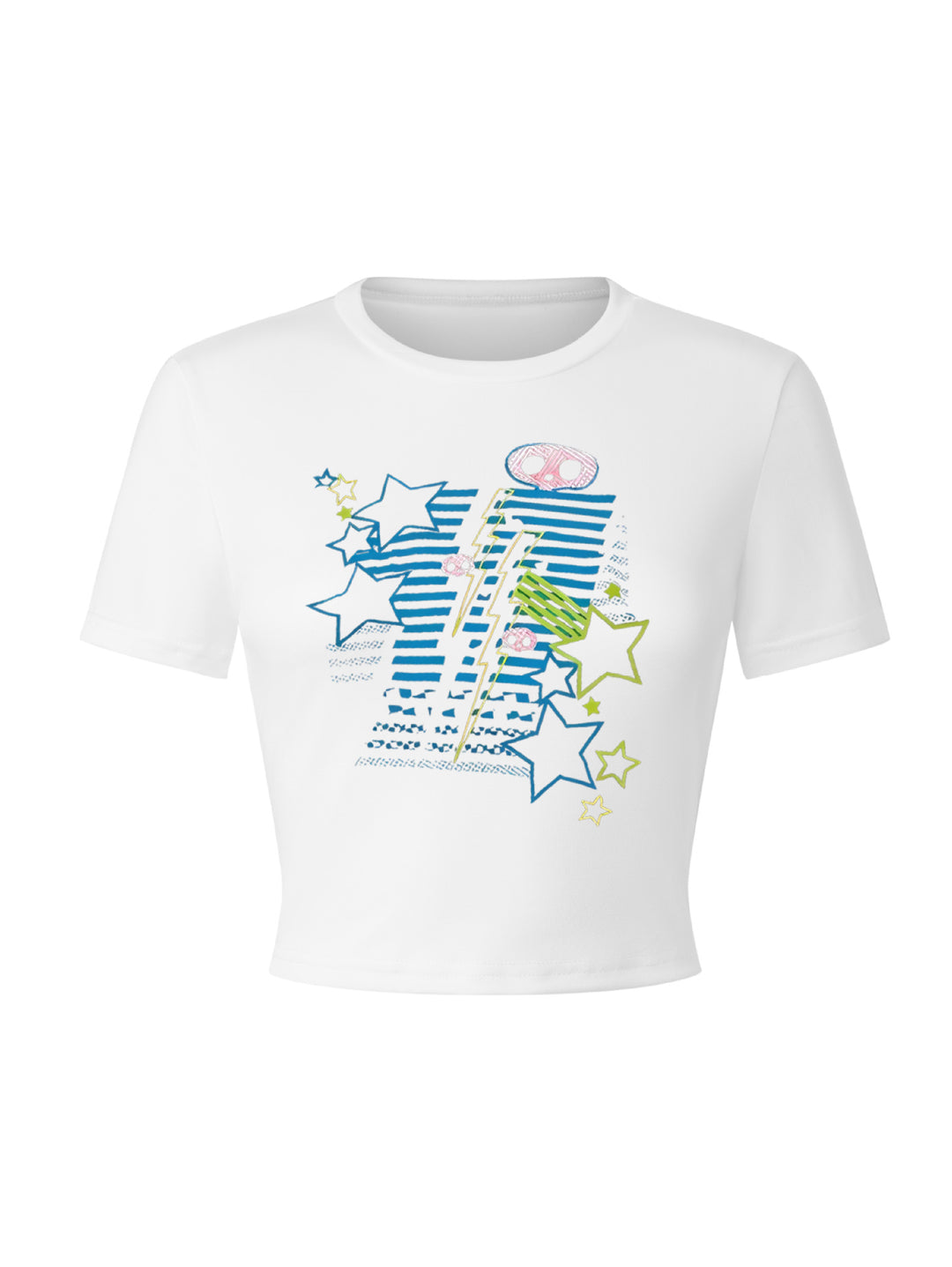 Damen T-Shirt mit lebhaftem Grafiken und einzigartigem Design R&B