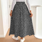 Damen Maxirock mit floralem Muster und seitlichem Schlitz R&B