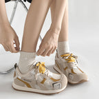 Damen Sportliche Sneakers mit atmungsaktiven Mesh-Einsätzen und rutschfester Sohle