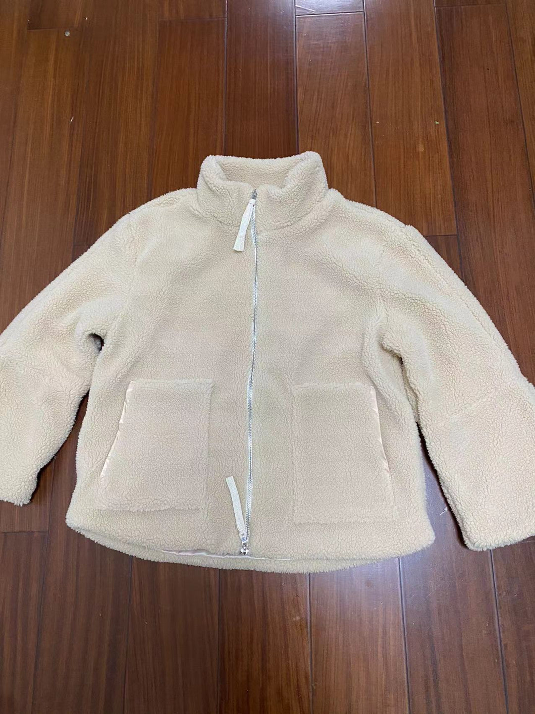 Damen Fleecejacke mit hohem Kragen und praktischen Taschen R&B