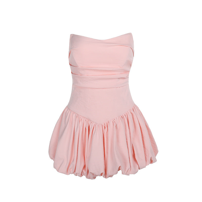 Damen Puffärmel Minikleid R&B