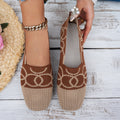 Damen elegante Slip-On Ballerinas mit modischem Strickdesign R&B