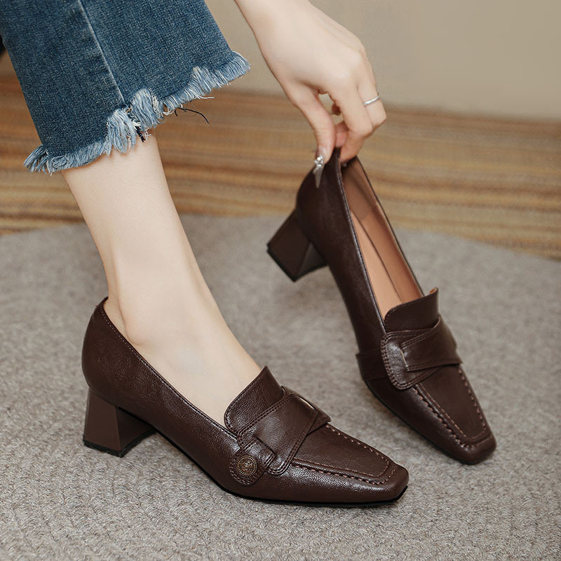 Damen elegante Sling-Pumps mit stilvollem Design und komfortablem Blockabsatz