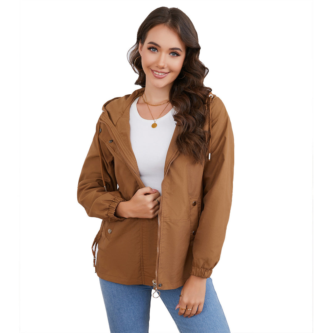 Damen leichte Windjacke mit verstellbarem Bund R&B