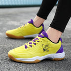 Damen Sportliche Badmintonschuhe mit rutschfester Sohle und atmungsaktiven Mesh-Einsätzen R&B