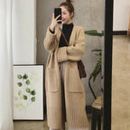 Damen Langstrickjacke