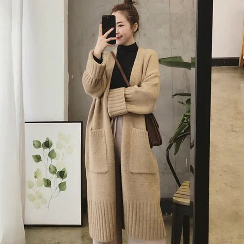 Damen Langstrickjacke