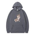 Damen Kapuzenpullover mit niedlichem Hasen-Design und bequemen Kängurutaschen