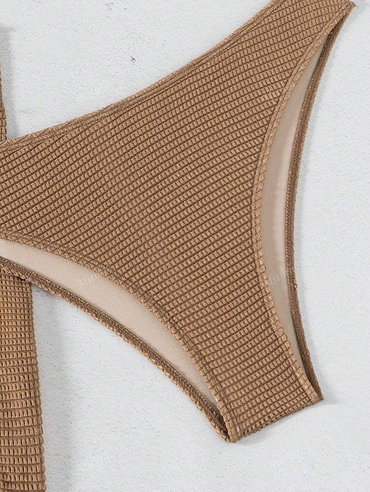 Damen Bandeau-Bikini mit raffiniertem Rock R&B