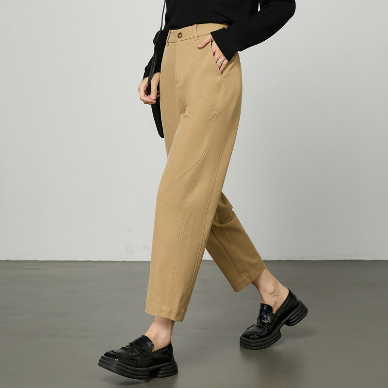 Damen gerippte Culotte Stoffhose