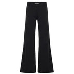 Damen elegante Schlaghose mit vertikalen Streifen R&B