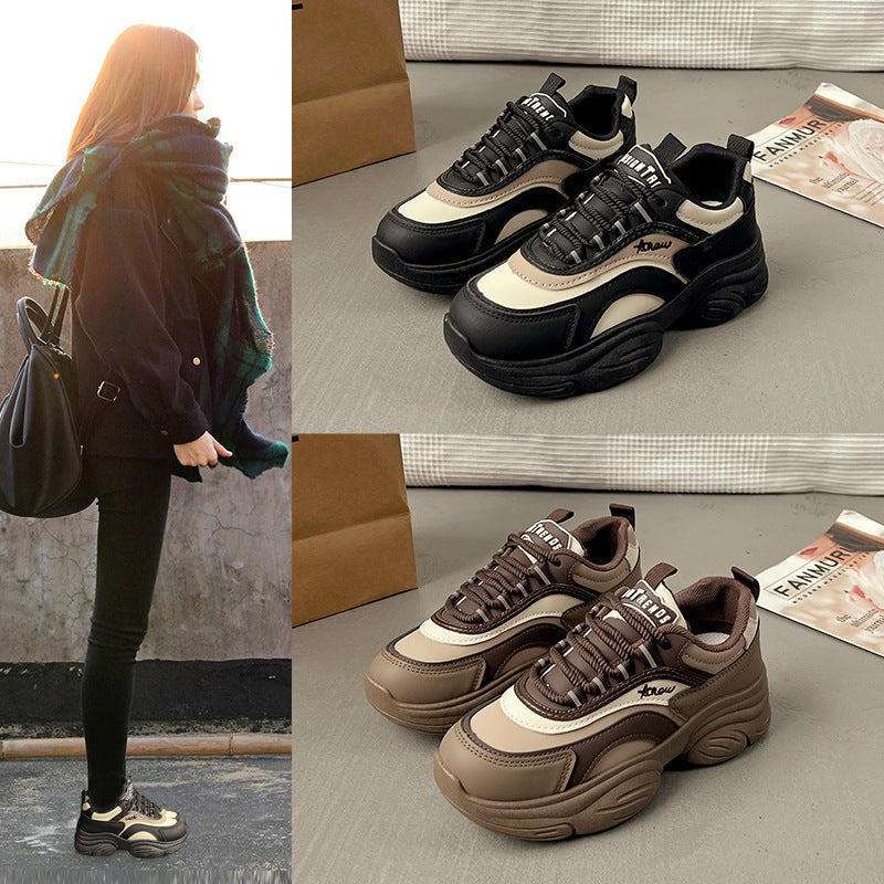Damen Chunky Sneakers mit atmungsaktiver Obermaterialstruktur und komfortablem Dämpfungssystem R&B