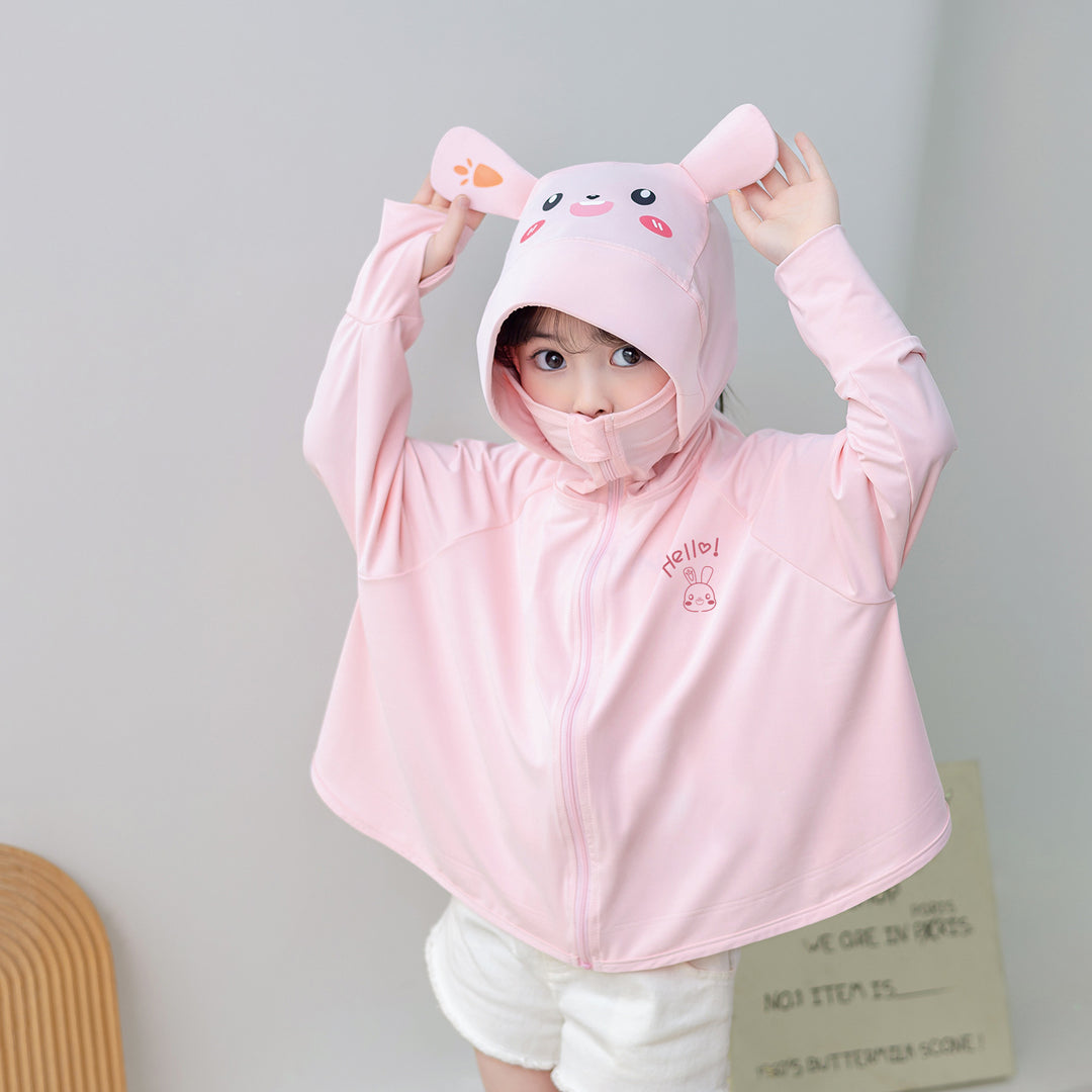 Mädchen praktische Kapuzenjacke mit tierisch verspieltem Design R&B