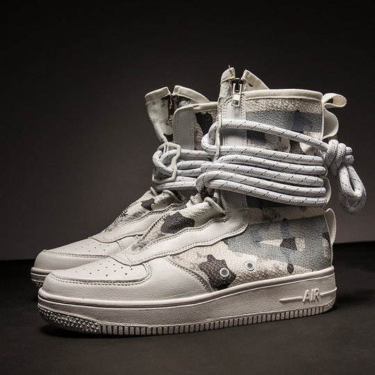 Damen High-Top Sneakers mit innovativem Schnürsystem und atmungsaktiver Netzstruktur R&B