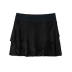 Damen Maxirock aus luftiger Chiffon-Optik mit asymmetrischem Schnitt R&B