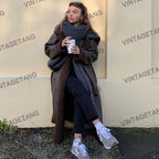 Damen oversized Steppmantel R&B