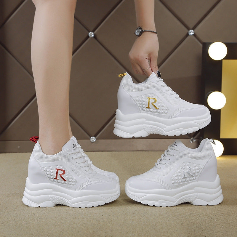 Damen Chunky Sneakers mit atmungsaktiver Mesh-Oberfläche und leichtem Komfort R&B