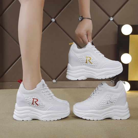 Damen Chunky Sneakers mit atmungsaktiver Mesh-Oberfläche und leichtem Komfort R&B