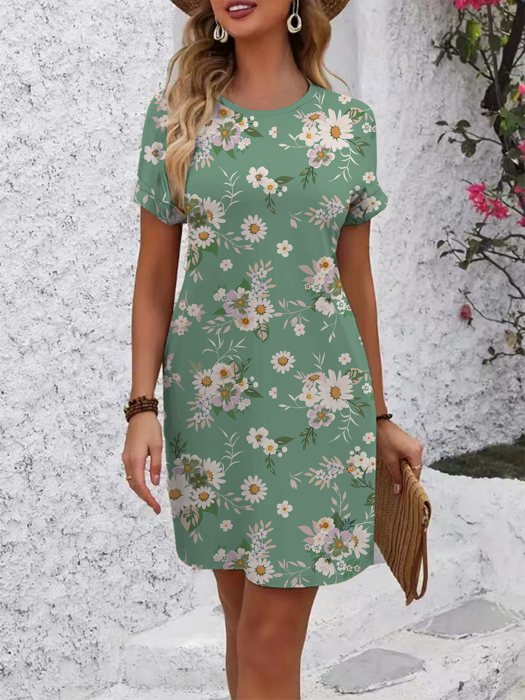 Damen Blumenkleid R&B