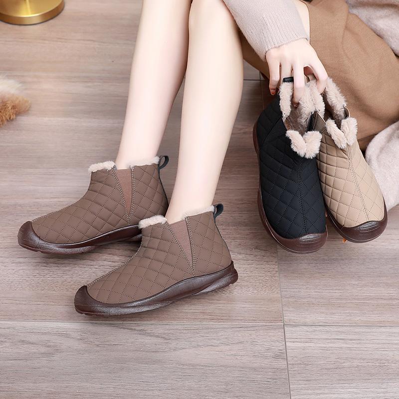 Damen Warmgefütterte Stiefeletten mit elastischem Einstieg und rutschfester Sohle R&B