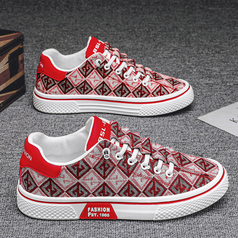 Damen modische Sneakers mit einzigartigem Muster und hohem Tragekomfort R&B