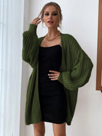Damen Großer Strickcardigan mit weitem Schnitt und voluminösen Ärmeln