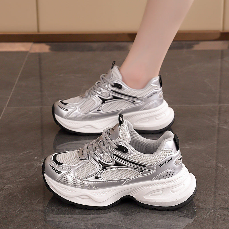 Damen Sportliche Sneakers mit atmungsaktiver Mesh-Oberfläche und stabiler Sohle R&B
