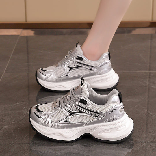 Damen Sportliche Sneakers mit atmungsaktiver Mesh-Oberfläche und stabiler Sohle R&B