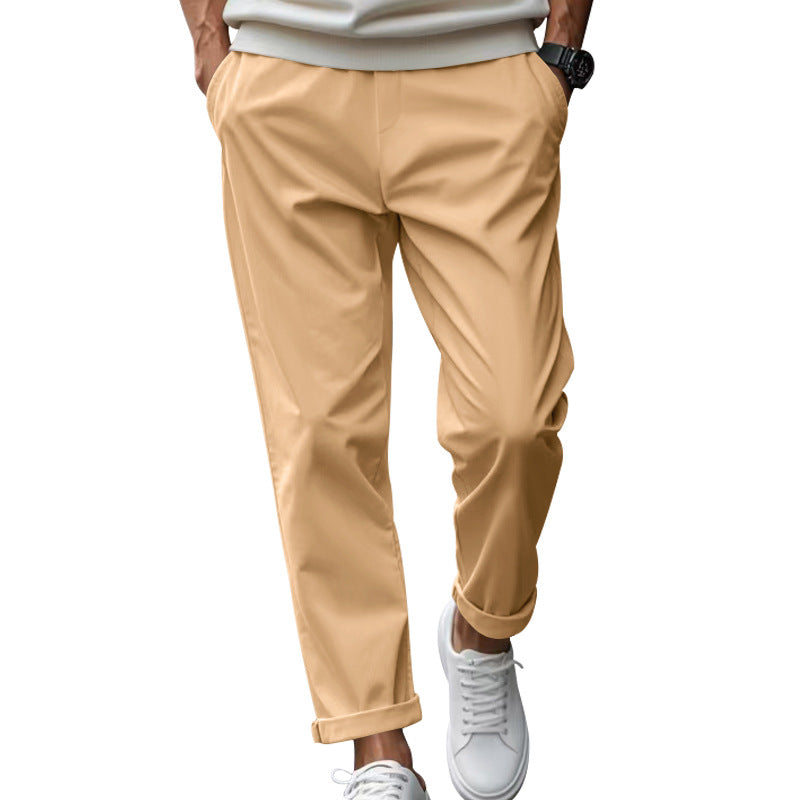 Herren elegante Chino-Hose mit bequemem Bund und modischem Schnitt R&B